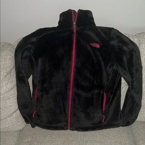 The North Face Black Fleece with Pink Trim